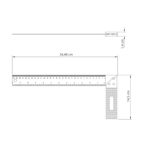 Esquadro de Aço Carbono 300mm 43170012 TRAMONTINA-3ce79560-1db7-4b22-b4e4-fd0b75eb8a40