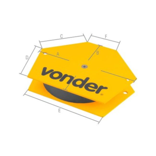 Esquadro Magnético para Solda de 30KG 30/45/60/75/90º 3599030100 VONDER-de0ae13c-7687-4361-979d-98501918150b