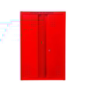 Estação Bloqueio Aço Vermelha 40 Ganchos EBAEXG TAGOUT