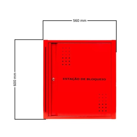 Estação Bloqueio Aço Vermelho 30 Ganchos EBAG TAGOUT-733da4ee-5f43-4c68-8a76-976a24edfb96