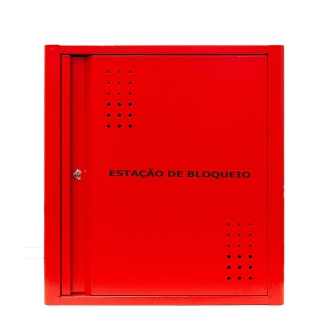 Estação Bloqueio Aço Vermelho 30 Ganchos EBAG TAGOUT-56cb72d3-b92b-4fd3-9bd0-2a203a24990d