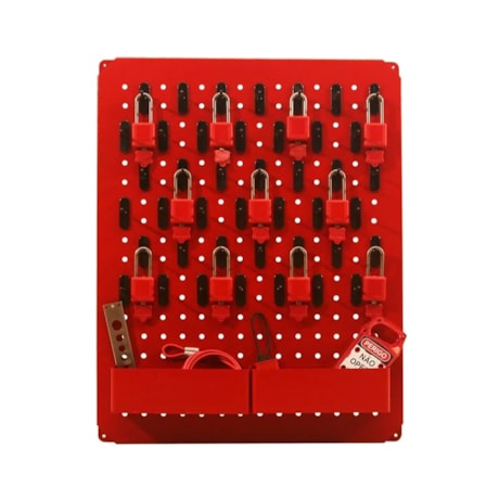 Estação de Bloqueio Aço 42 Ganhos 2 Suportes EBA42 TAGOUT-e86f6913-419d-4ffa-8c4c-5cd1f68a2d87