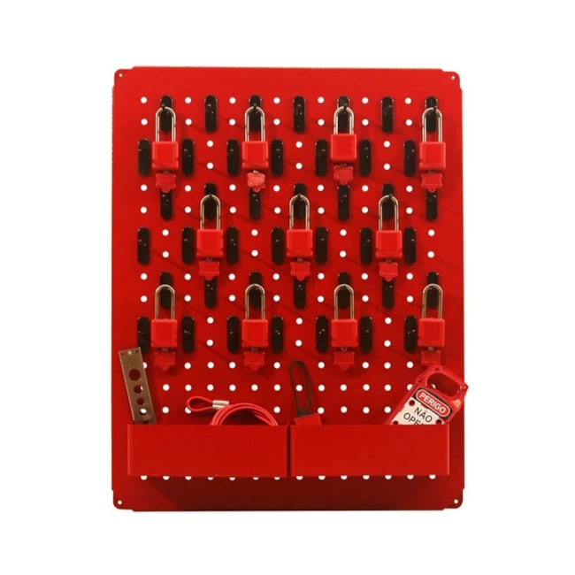 Estação de Bloqueio Aço 42 Ganhos 2 Suportes EBA42 TAGOUT-60601eb9-2a73-4340-ae2d-e4d4e162cf74