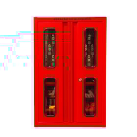 Estação de Bloqueio Vermelho 40 Ganchos Tampo de Vidro EBAAEXG TAGOUT