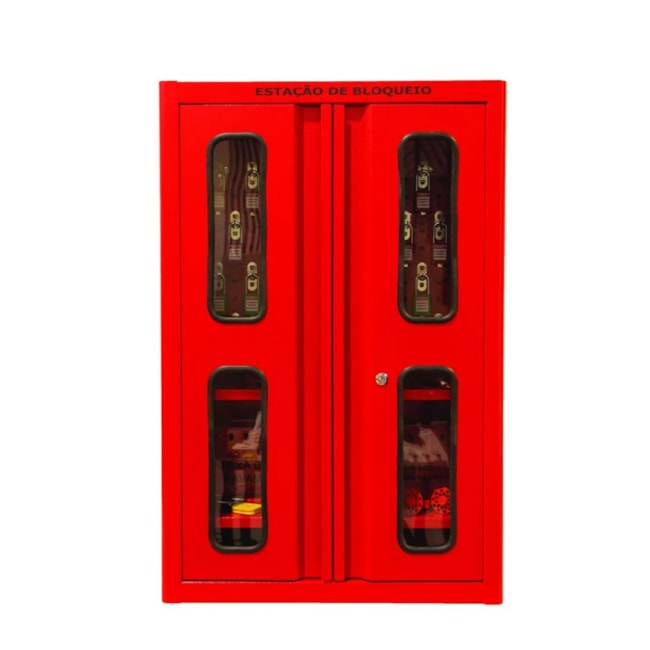 Estação de Bloqueio Vermelho 40 Ganchos Tampo de Vidro EBAAEXG TAGOUT-021846d1-ddb9-4fb9-9bcf-ea5aa1dd190c