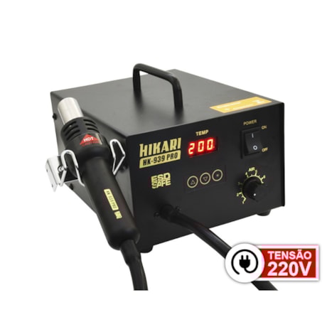 Estação de Retrabalho Digital ESD 220V HK-939 PRO HIKARI-e920aa39-1278-4d97-9143-3db0643f7808
