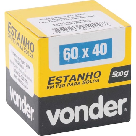 Estanho em Fio 1.0mm 60x40mm 500G 7451604010 VONDER-9df93d83-3263-4366-a07c-87592581cb2d