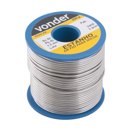 Estanho em Fio 1.0mm 60x40mm 500G 7451604010 VONDER