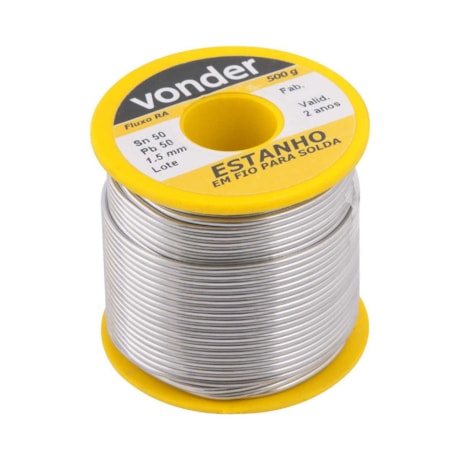 Estanho em Fio 1.5mm 50x50mm 500G 7451505015 VONDER