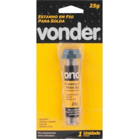 Estanho em Fio 1mm 63x37mm 25G 7438633715 VONDER