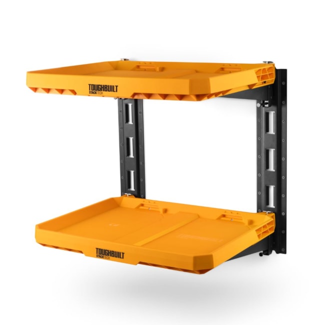 Estante de Parede com 2 Prateleiras para Caixas Empilháveis Stacktech TB-B1S3-M-20 TOUGHBUILT-56c8b093-7a1e-45a1-b62b-e3f03bb75c34