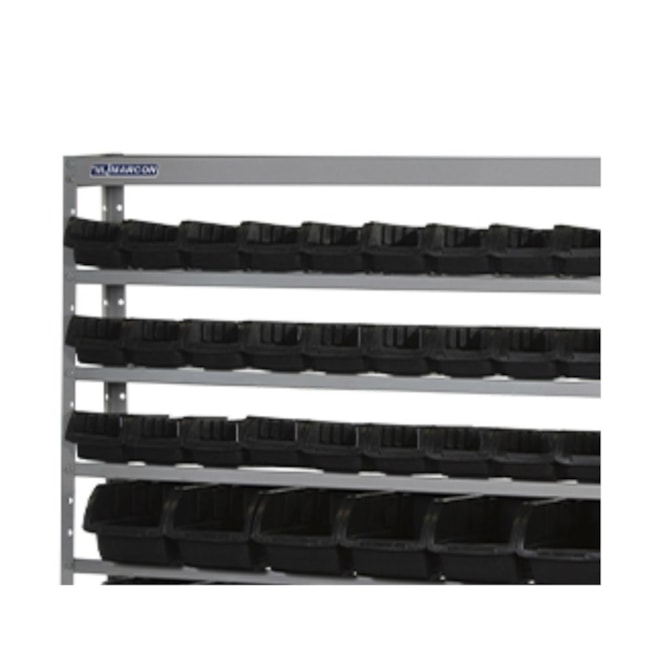 Estante Desmontável com Caixas Números 3/5/7 Pretas EM82P MARCON-2fcea352-86dc-49c6-a925-a41d7d8d99d7