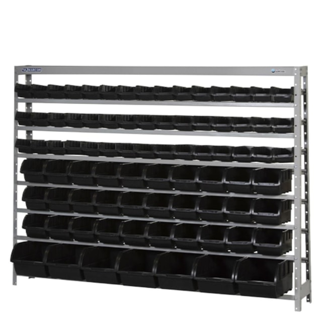 Estante Desmontável com Caixas Números 3/5/7 Pretas EM82P MARCON-a7368275-dba3-4f2a-b388-efaeacf17001