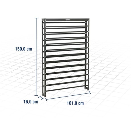 Estante Metálica 150x101x16cm 54/5'' 6136108300 VONDER-c96c2a34-dff4-4193-a347-d84cb8ff41e0