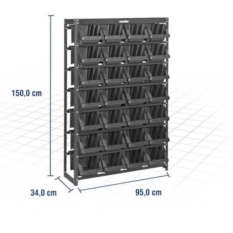 Estante Metálica 28 Gavetas 1500x950x340cm NR7 6127028771 VONDER-4f657d11-4ec4-4f5f-9f31-b69a34a8ad2b