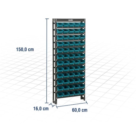 Estante Metálica 60/3 Azul 6127060311 VONDER-4aabd566-397f-428a-ad3e-a9b09a053be6