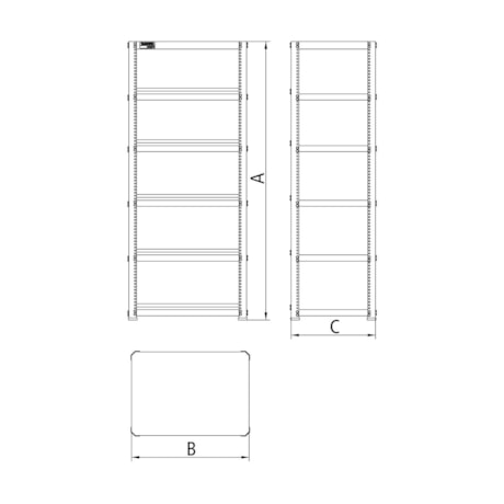 Estante Metálica com 6 Prateleiras 44956/401 TRAMONTINA PRO