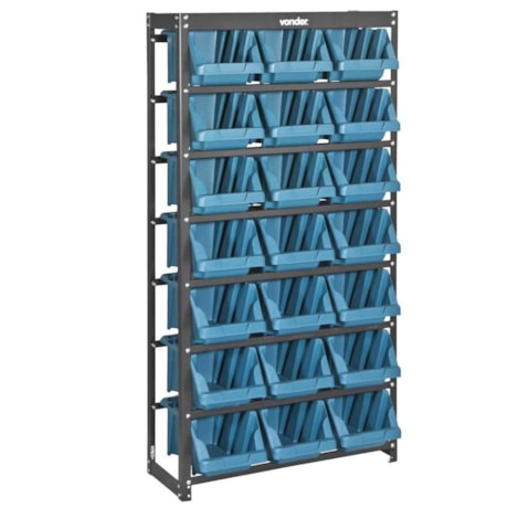 Estante Metálica com Gaveteiros 21/7 Azul 6127021711 VONDER-db75fa55-f46c-4352-8b11-a1dc16064836
