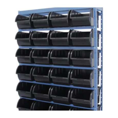 Estante para Componentes com 38 Caixas Preto NE28/7P NOCRAM-e8c9322f-5faf-4035-a4f8-e3a04bcb3bdc