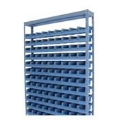Estante Porta Componentes com 108 Caixas Azul NE108/3A NOCRAM