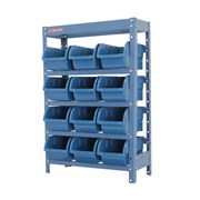 Estante Porta Componentes com 12 Caixas Azul NE12/5A NOCRAM