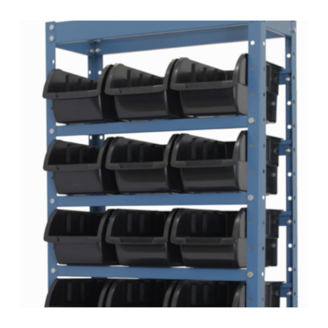 Estante Porta Componentes com 12 Caixas Preto NE12/5P NOCRAM-567d5aa2-eaa3-481e-81fe-a160fe1c334f