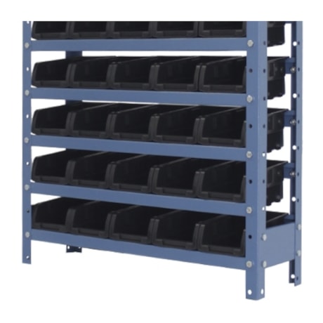 Estante Porta Componentes com 30 Caixas Preto NE30/3P NOCRAM-aeae45ad-53fd-42ef-99d3-3e8fa3d7a283