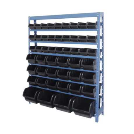 Estante Porta Componentes com 49 Caixas Preto NE49P NOCRAM-2d09fe7b-5b34-43ae-a7b6-e4d0a2231fe6