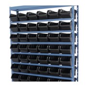 Estante Porta Componentes com 54 Caixas Preto NE54/5P NOCRAM