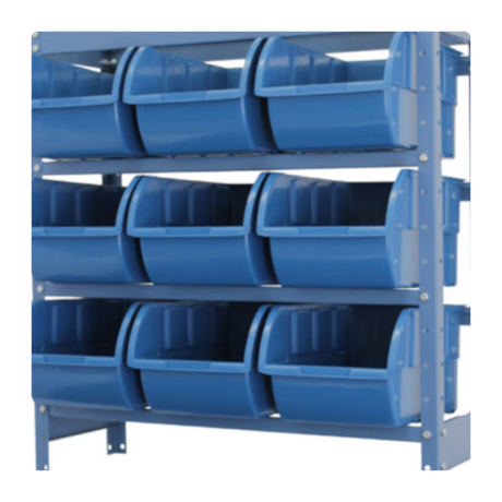 Estante Porta Componentes com 7 Caixas Azul NE9/7A NOCRAM-c32da693-2166-4a31-9586-207cb4e975be