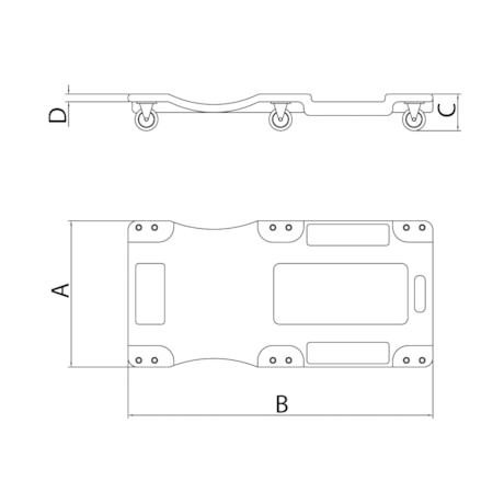 Esteira Plástica com Encosto para Mecânico 44961/001 TRAMONTINA PRO-183660a8-f02f-4c50-97a3-a878c2765e6a