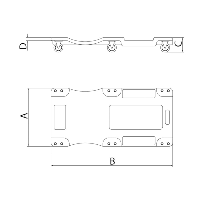 Esteira Plástica com Encosto para Mecânico 44961/001 TRAMONTINA PRO-138df5a5-ecbc-4e9c-847c-4290dc8a0d01