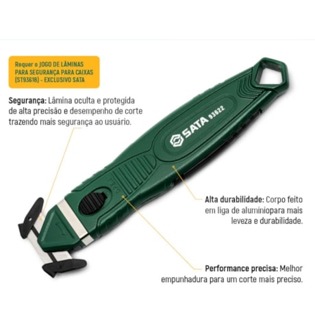 Estilete Bico de Pato Alumínio Lâmina Oculta ST93622 SATA-afee8853-f119-4bd7-9a21-09f79e348172