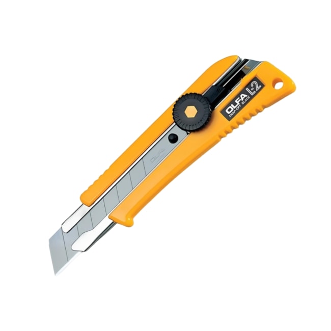 Estilete de Segurança 18mm Retrátil Cabo Plástico Emborrachado L-2 OLFA-de491ba9-e1bf-4437-9dd3-ab9445a86fe2