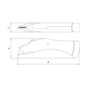 Estilete Faca Industrial 183mm Tramontina PRO