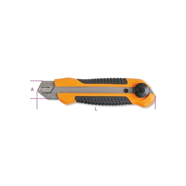 Estilete Retrátil 18mm com Trava de Segurança 1773A BETA-29d1d031-91b4-455d-b7f9-52aa947fbede