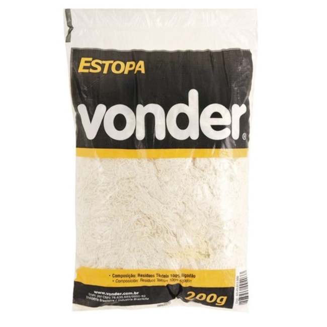 Estopa Branca 200 Gramas para Polimento 6340013000 VONDER-61b7ebaf-3c5a-4210-ac22-61f3f2c419c4