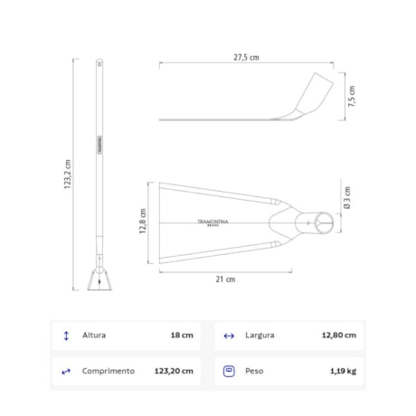 Estrovenga Metálica com Cabo de Madeira 110cm 77635585 TRAMONTINA-bc0afede-aa4a-4eea-8f2c-41055faf4244