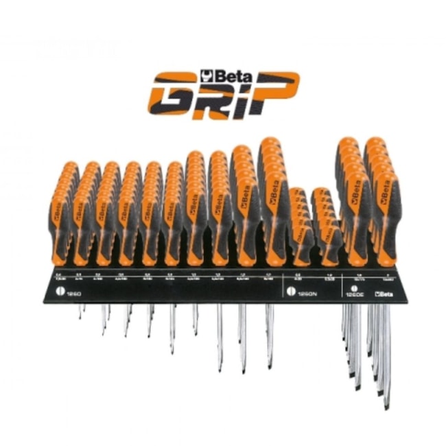 Expositor de Parede para Chave Fenda e Phillips com 85 Peças Grip 1263/E85 BETA-60acab44-6151-4511-af6d-e20bd72b8701