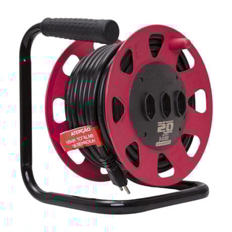 Extensão Carretel Elétrica PP 3x2.5mm² 20m 20A 1546 MAXI PRO DANEVA-28bc92b2-72fa-481b-a17b-f753ef7816f6