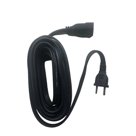 Extensão Elétrica 2P 20A 10 metros Preta 27200110111 FIOLUX