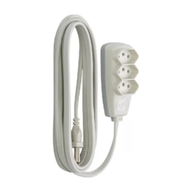 Extensão Elétrica PP 3x0,75mm² 3m 10A 1779 SORT+TERRA DANEVA