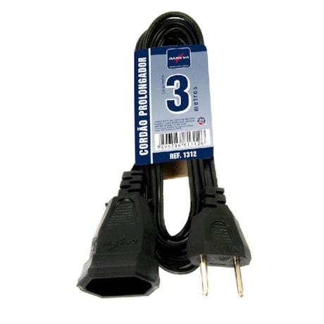 Extensão Elétrica Prolongador PL 2x0,75mm² 3m 10A 1312 DANEVA-290fcb72-30a5-42d8-8303-9e68008e420e
