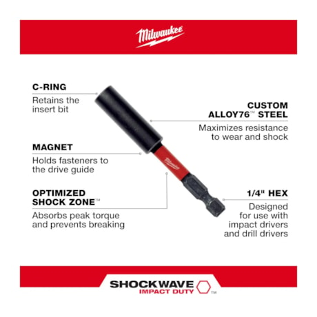 Extensor para Bit Impacto Magnético 3