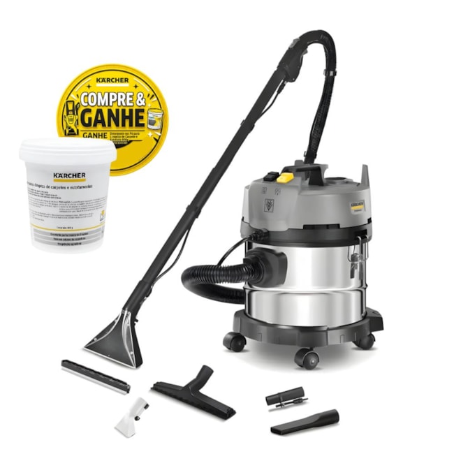 Extrator Aspirador Puzzi 16 Litros 1600W 4/16 CLASSIC KARCHER Ganhe Detergente em Pó Limpeza de Carpete e Estofado 800g-ca52cab0-c262-42fb-86a5-8b37d0e1f7eb