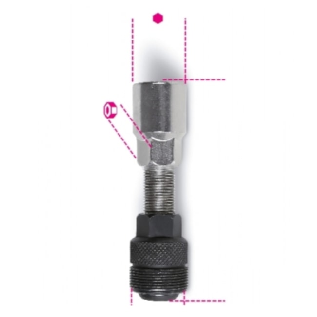 Extrator de Pé de Vela 14mm com Adaptador Intercambiável 3948 BETA-f229eab0-3b56-470a-ba72-69d7ff1b983a