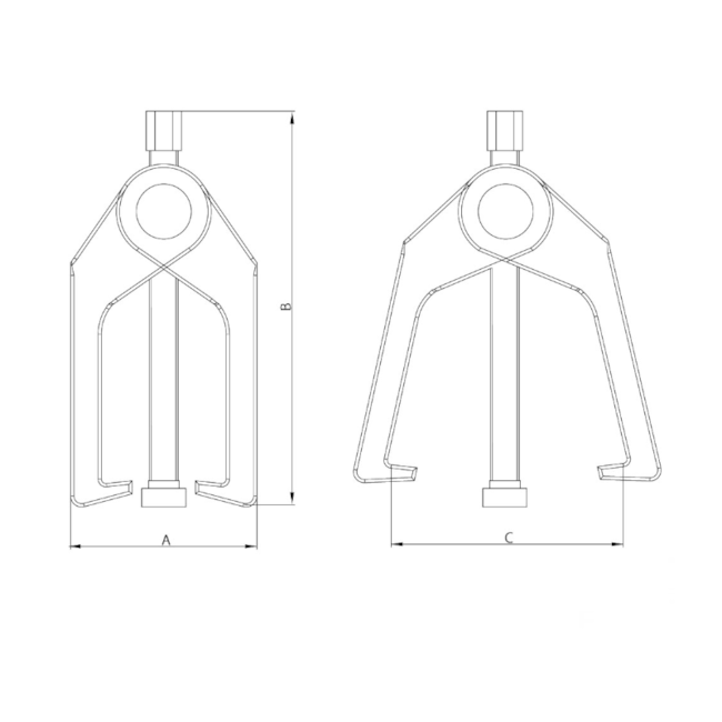 Extrator de Pivô e Terminal da Barra de Direção 5 Toneladas 46007000 Tramontina PRO-71c114ee-8845-461b-9c6d-196372ec7974