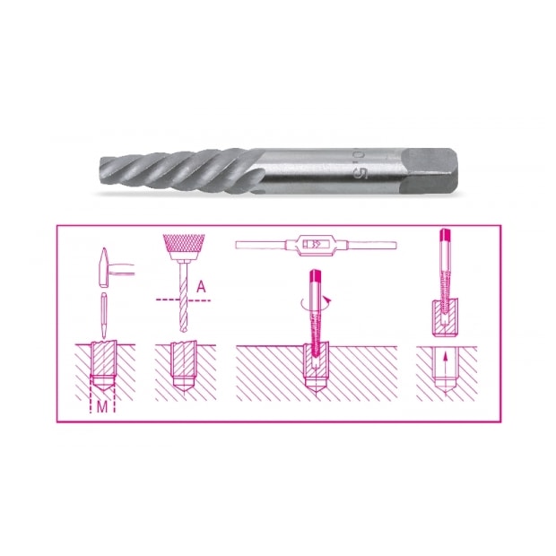 Extrator Parafuso 11 x 14mm 1430 BETA-2a586f70-318b-4886-bded-dc9fb60360f7