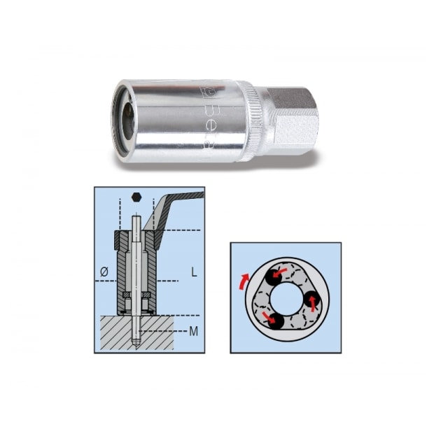 Extrator Saca Prisionairo 10.5mm Encx 1/2