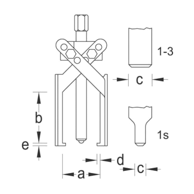 Extrator Universal 2 Garras 80x85 mm 1.23/1 GEDORE-9c844c57-250e-471e-b742-c0114843be7e